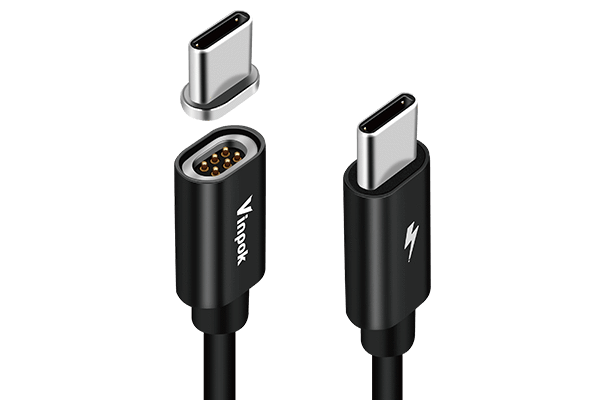 Bolt, 6 Pins USB-C Magnetic Cable For MacBook Pro